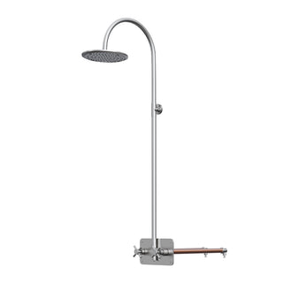 Frostsikker udendørs bruser i rustfrit stål