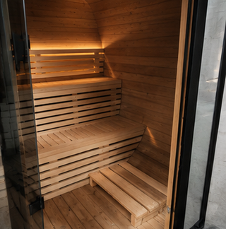 Fjorr Cube Sauna med 9kW hariva ovn