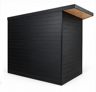 Fjorr Vista – Eksklusiv udendørs sauna med panoramaglas inkl 9KW ovn, Thermowood