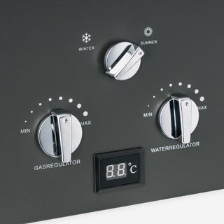 Udendørs bruser - Gasvandvarmer 12L/min - Sort