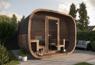 Udendørs Sauna – Cubus Premium, Thermowood