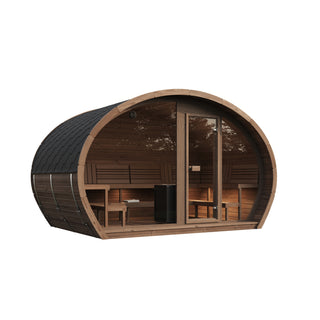 Udendørs Sauna – Frodo 240 XL, Thermowood
