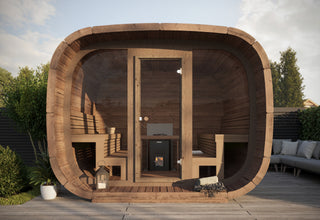 Udendørs Sauna – Cubus Premium, Thermowood