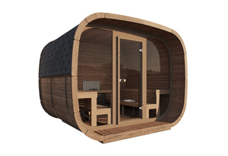 Udendørs Sauna – Cubus Premium, Thermowood