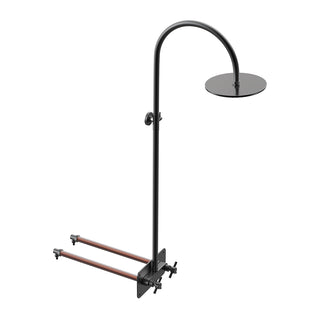 Frostsikker udendørs bruser i rustfrit stål - Sort