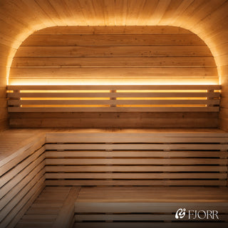 Fjorr Cube Sauna med 9kW hariva ovn