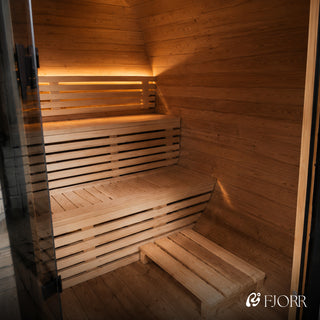 Fjorr Cube Sauna med 9kW hariva ovn