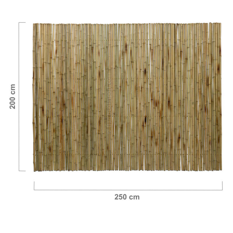Dim Gray Udendørs bruseafskærmning i muso bambus 250*200