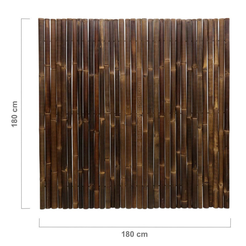 Dark Slate Gray Udendørs bruseafskærmning i sort deluxe java bambus 180*180
