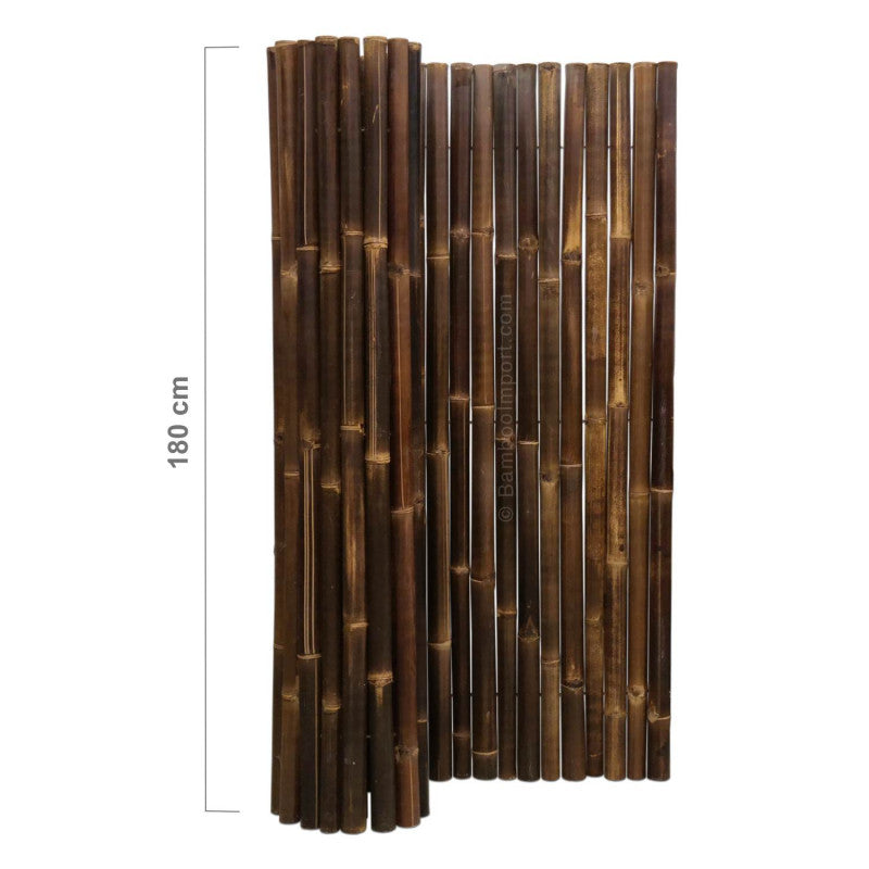 Dark Slate Gray Udendørs bruseafskærmning i sort deluxe java bambus 180*180